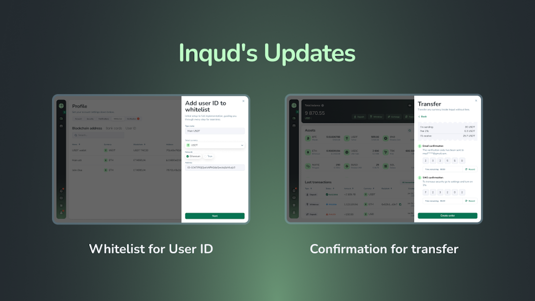 Inqud Unveils Further Innovations: Elevating Transaction Security and Streamlining User Processes