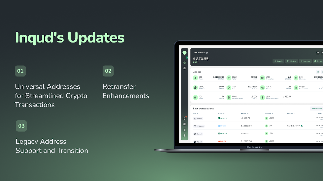 Product Update: Universal crypto addresses