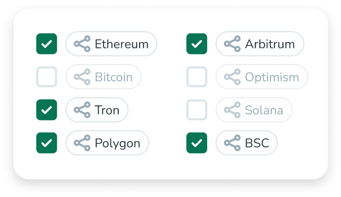 Opciones de red flexibles