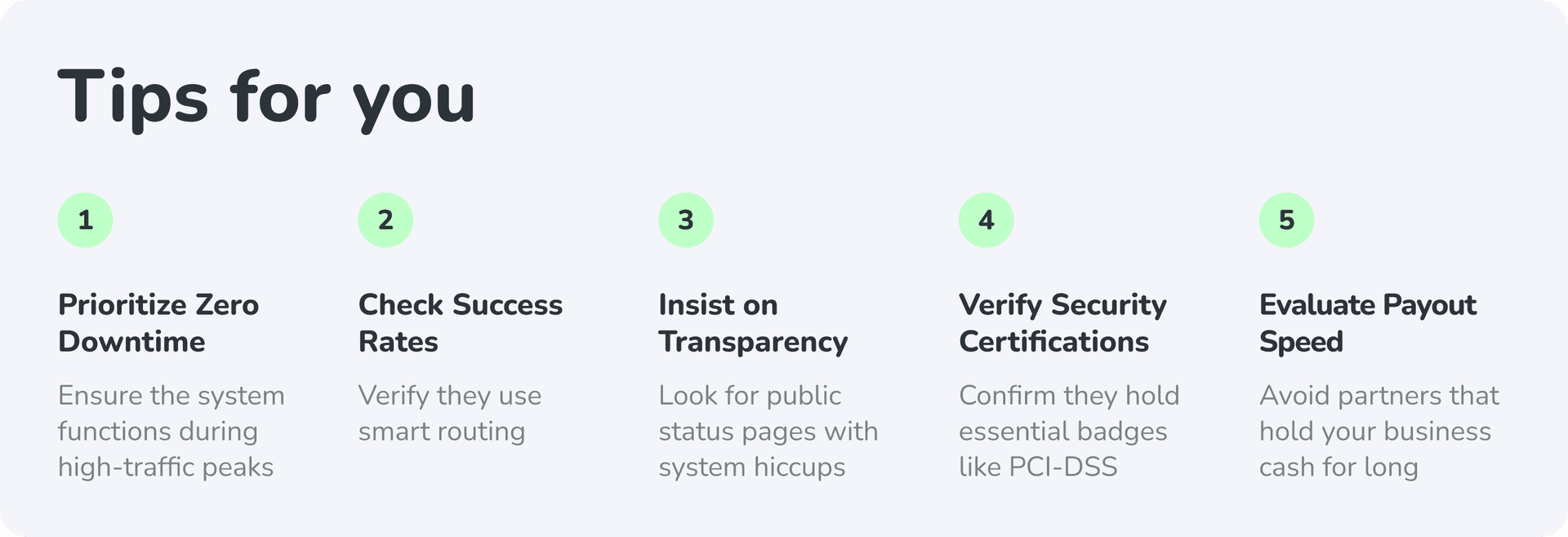 tips for choosing your crypto payments processing vendor